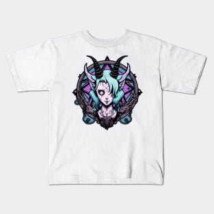 pastel goth cute baphomet Kids T-Shirt